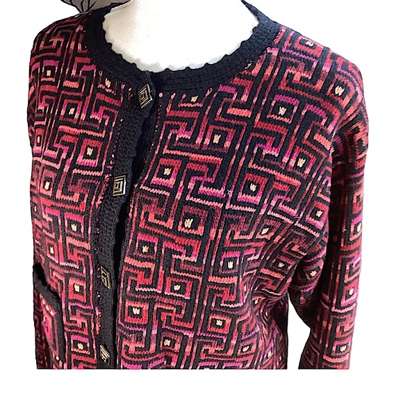 Vintage 1980’s Icelandic Cardigan. B9 - Picture 9 of 16